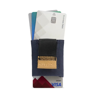 Nomatic Wallet - Navy - Leather Tab
