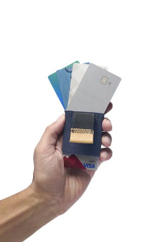 Nomatic Wallet - Navy - Leather Tab