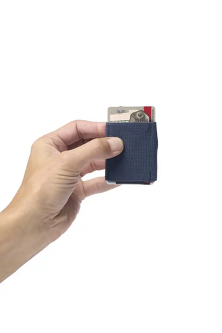 Nomatic Wallet - Navy - Leather Tab